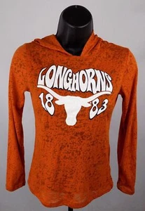 Sudadera Texas Longhorns Niña XS (4-5) Naranja Gráfico Sudadera con Capucha Nueva - Imagen 1 de 8