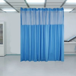 Cortina divisoria de habitaciones para cortina de cubículo de privacidad SPA con malla superior 1 panel - Imagen 1 de 13