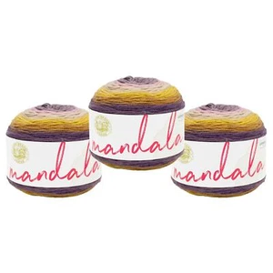 (3 Pack) Lion Brand Yarn 525-266K Mandala Yarn, Bowtruckle - Picture 1 of 7