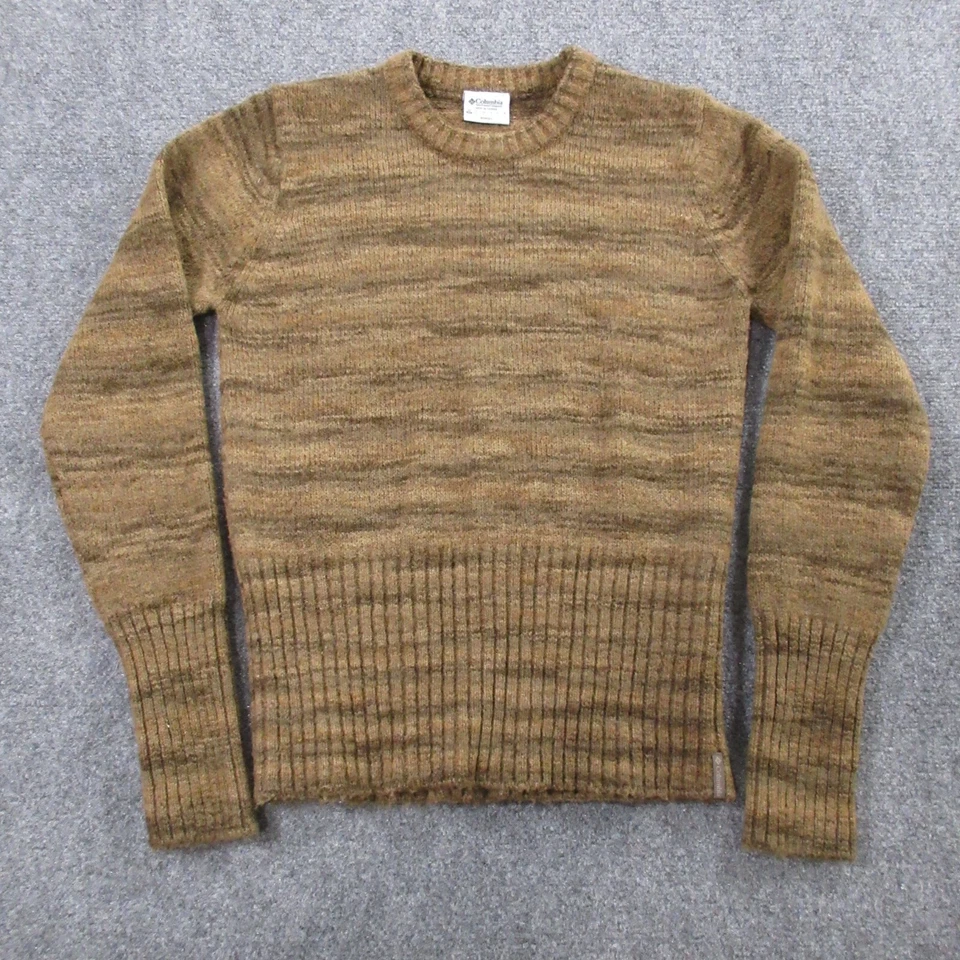 Suéter Columbia Para Mujer Mediano Mezcla Lana Pullover Acanalado Texturizado Acogedor Foto 1 de 4