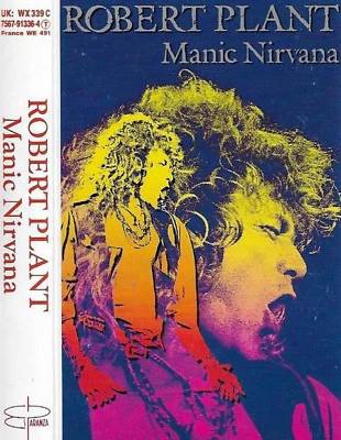 ROBERT PLANT MANIC NIRVANA CASSETTE LED ZEPPELIN 11 track issue Classic Rock Pop - Image 1 of 4