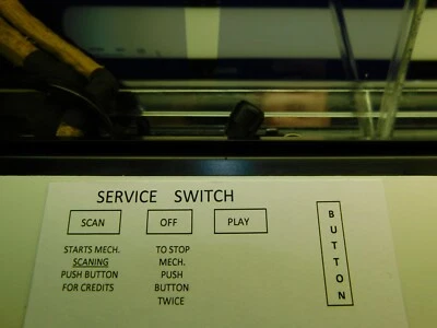 Service SW Decal Seeburg 201 161 101 222 220 AQ100 AQ160 AY100 AY160 DS100 DS160 - Image 1 of 3