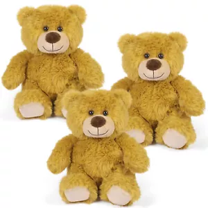 3PCS Teddy Bear Stuffed Animals Bulk 10'' Bear Plush Toy for Kids Christmas Gift - Picture 1 of 7