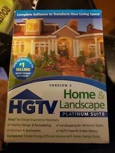 HGTV Home & Landscape Platinum Suite, Version 3 windows XP, Vista, 7, 8, and 10 - Picture 1 of 3
