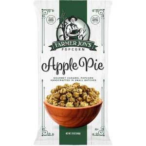 Farmer Jon's Popcorn Apple Pie 12 Oz Individual Bags 3 Pack - Picture 1 of 3