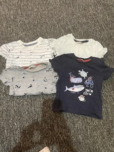 Boys T-shirt Bundle 12-18 Months - Picture 1 of 4