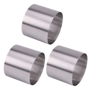 3pcs 6cm Round Mousse Cake Food Stainless Steel Ring Pastry Mold Mould Baking xy - Picture 1 of 4