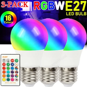 E27 Led RGBW Light Dimmable Lamp Colorful 16 Changing Bulb Lampada Decor Party - Picture 1 of 11