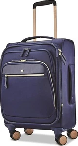 New Samsonite Mobile Solution 19" Soft side Carry-On Spinner Luggage Blue - Picture 1 of 9