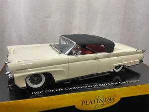 1958 Lincoln Continental MKIII Close Convertible 1:18 Scale Model Cars Sun Star