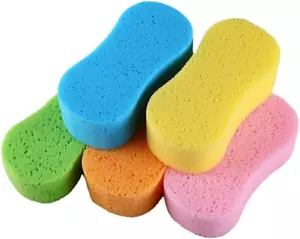 3 Pack Extra Thick Large Colorful Car Wash Sponges: Multi-Purpose Various Uses - Picture 1 of 8