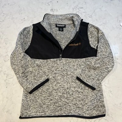 Timberland Bebé Talla 3T Cuarto Cremallera Sudadera Gris BlacknWIT Foto 1 de 4