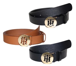 Cinturón redondo para mujer Tommy Hilfiger 3,0 cm cinturón de cuero - Imagen 1 de 7