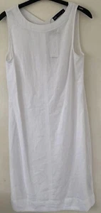 Vestido recto M&S de lino hasta la rodilla - Talla 8 - Imagen 1 de 4
