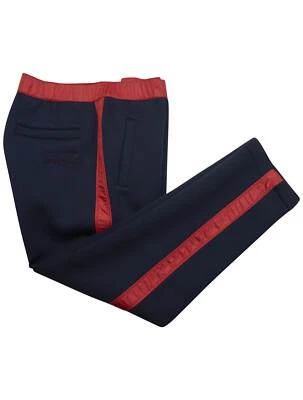 Kiton KNT Pantalone Ea Viscosa Blu Rosso TJ1270 Uomo - Immagine 1 di 4