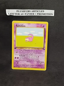 Ramoloss 55/62 Edition 1 Ed 1 Fossile Wizards - Carte Pokémon Française - Imagen 1 de 3