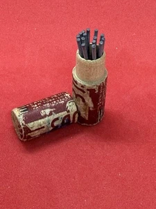 Vintage Eagle Pencil Co Thin Pencil Leads In Wood Tube - Picture 1 of 5