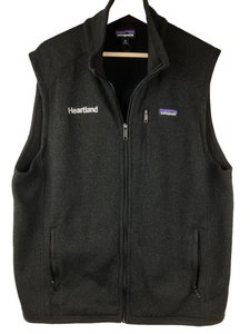 Patagonia Better Sweater Weste Herren XL Heartland Logo Full Zip schwarz Taschen - Bild 1 von 8