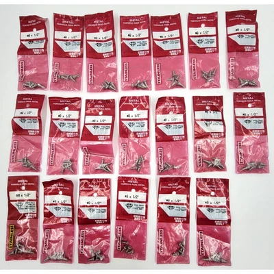 Tornillos Phillips de cabeza ovalada Crown Bolt #8 X 1/2" paquete de 5 de acero inoxidable lote de 20 Foto 1 de 3