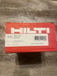 HILTI KB3, 5/8" X 7" CS Anchor Bolts, 282532 - Picture 1 of 4