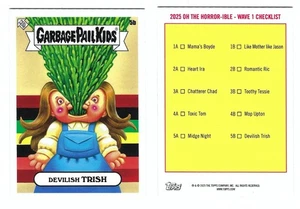 2025 GPK OH THE HORROR-IBLE WAVE 1 DEVILISH TRISH 5b CHECKLIST CARD - Picture 1 of 1