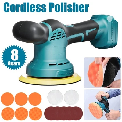 8 Gears Brushed Cordless Car Polisher Polishing Machine For Makita 18v Battery - image 1 of 4