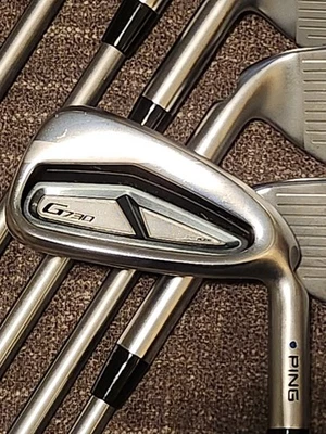 RH Ping G730 Blue Dot 7-PW, UW, 50°, 56° (7 palos) - ALTA Quick 45G Senior Flex Foto 1 de 4