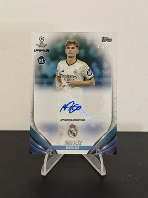 Topps UCL Final 2024 - Nico Paz - Rookie Auto - Blue /49 - Real Madrid - Image 1 of 2