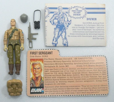 1983 Mail Away Duke & Flag Sticker v1 Figure G.I. GI Joe 3.75 ARAH 100% Complete - Image 1 of 4