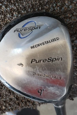 PALO DE GOLF DRIVER 46 PULGADAS GIRO PURO 9 GRADOS CARA DIAMANTE RECRISTALIZADO CON GRAFITO GRUESO Foto 1 de 4