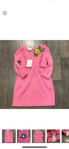 Gucci Children Girls' Stretch Viscose Jersey Princess Rose Embroidered Dress... - Picture 1 of 6