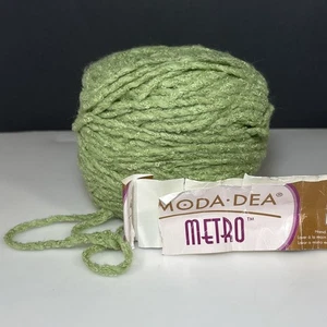 Moda Dea Metro Yarn #9632 WASABI Green 3.4 ounce Ball Discontinued - Picture 1 of 8
