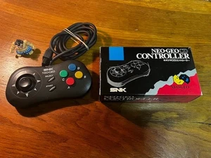 SNK Neo Geo Controller Pad for Original NeoGeo CD Black Game Japan Used - Picture 1 of 12