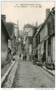 CPA 89 - SAINT FLORENTIN - LA RUE MONTANTE AVEC SES HABITANTS ET LES ESCALIERS P - Imagen 1 de 1