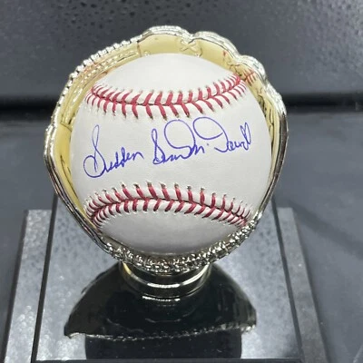 Sudden Sam McDowell Signed MLB Baseball Cleveland Indians - PSA /Dna - Image 1 of 2