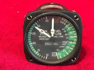 UNITED INSTRUMENTS MANIFOLD PRESSURE FUEL PRESSURE INDICATOR P/N 6080-H47 - Picture 1 of 7