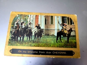 Eismann Theochrom Song Series On My Bronco from Cheyenne Postcard - Picture 1 of 2