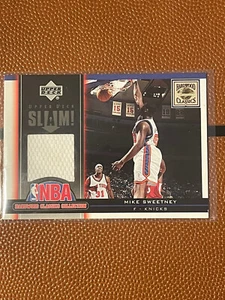 2005 Upper Deck Slam  Game Worn Patch Hardwood Classics HC35 Mike Sweetney - Picture 1 of 7