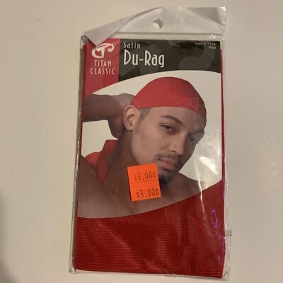 Titan Classic Red Satin Du-Rag  Foto 1 de 2