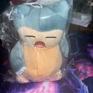 Pokémon Snorlax 6” Inch Plush Stuffed Animal Hanging  New Package - Picture 1 of 3