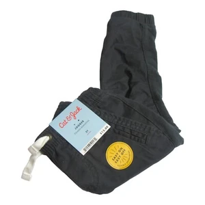 Cat & Jack Toddler Boy Size 2T Jogger Pants Drawstring Charcoal Gray - Picture 1 of 7