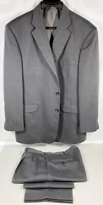 J Ferrar Uomo 2 Pezzi Tuta Giacca Blazer 46R Pantaloni Polsino a Pieghe 38x32 Miscela Raggi - Foto 1 di 12