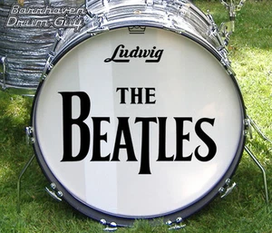 Juego de calcomanías con logotipo de reproducción de The Beatles, '64 US Tour, para cabezal de bajo de 22 - Imagen 1 de 8