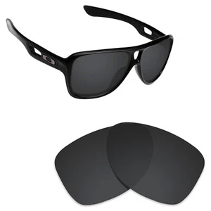 Hawkry Polycarbonate Replacement Lenses for-Oakley Dispatch 2-Stealth Black - Picture 1 of 3