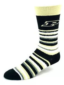 Calze Purdue Boilermakers Muchas Rayas Fuzzy Crew - Foto 1 di 2