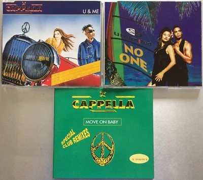 2 UNLIMITED VS CAPELLA *RARE 3x CD SINGLE 90s LOT No One - U & Me / Move On Baby - Image 1 of 4