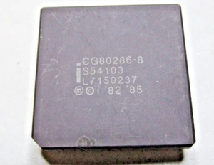 1-Intel CG80286-8 Vintage CPU GOLD for collectors. Pre- Owned - Picture 1 of 1