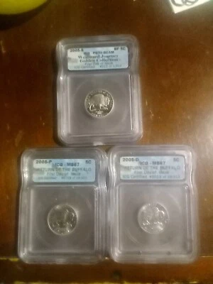 2005 S,P,D 5cent Westward Journey Golden Collection First Day Issue ICG PR70 - Image 1 of 4