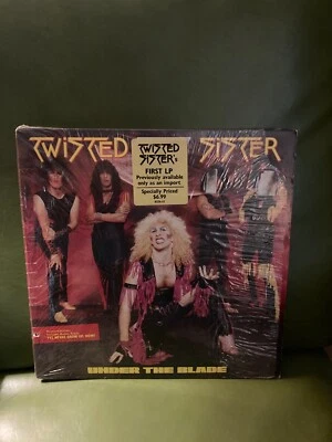 TWISTED SISTER - Under The Blade LP Vinyl VG+ In Shrink with Hype Sticker! - Image 1 of 3