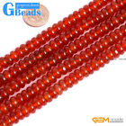 Colorful Agate Rondelle Loose Spacer Beads For Jewelry Making Free Shipping 15"